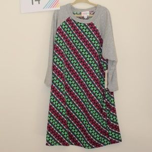 LuLaRoe Sloan kids baseball shirt, 14